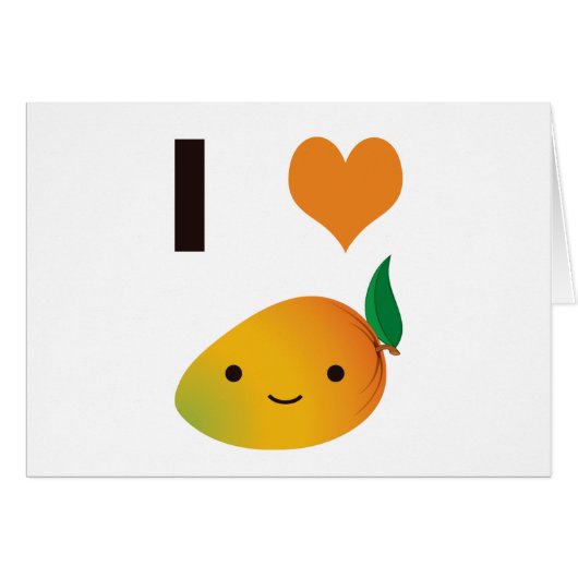 I Heart Mango Cards (Front Horizontal)