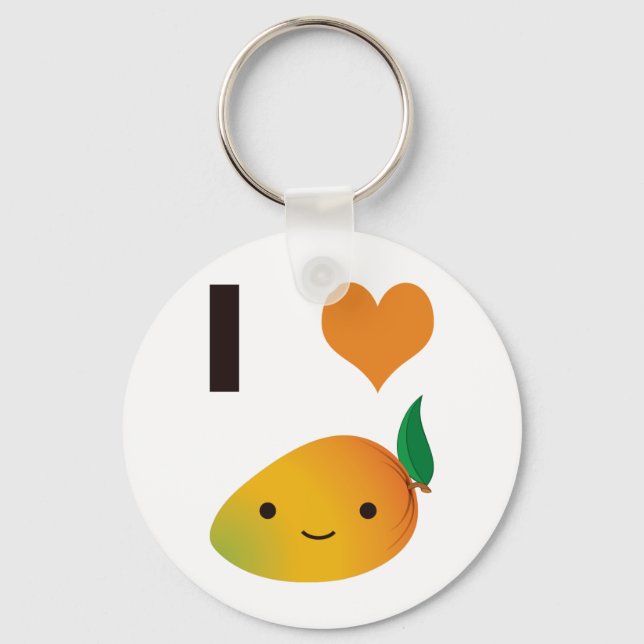I Heart Mango Keychain (Front)