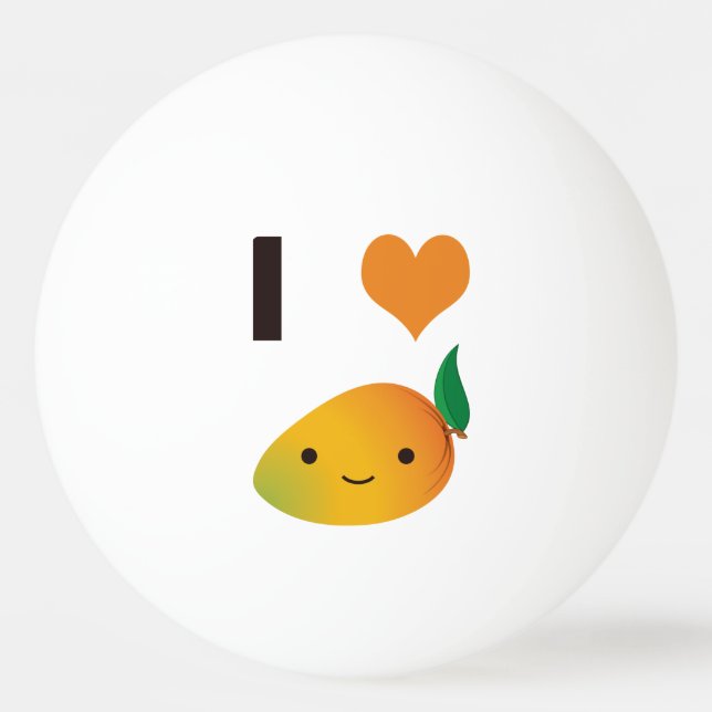 I heart Mango Ping-Pong Ball (Front)