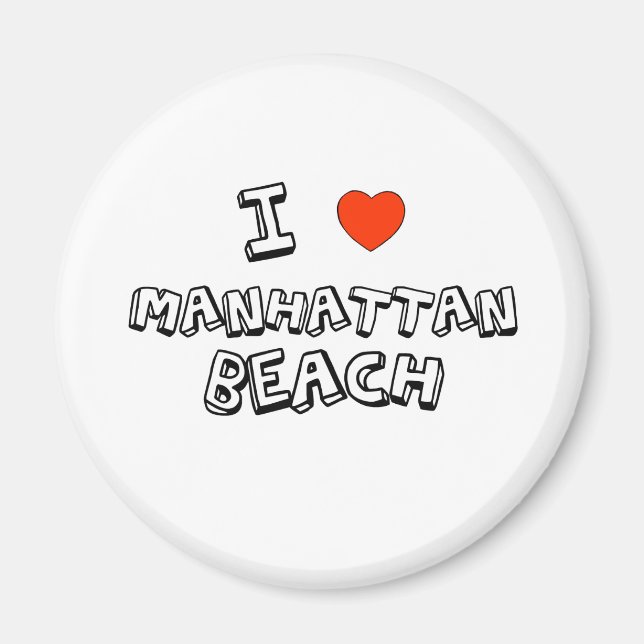 I Heart Manhattan Beach Magnet (Front)