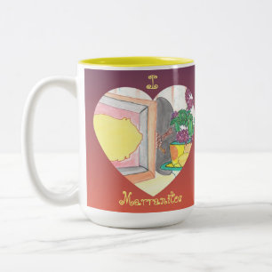I Heart Marranitos Two-Tone Coffee Mug