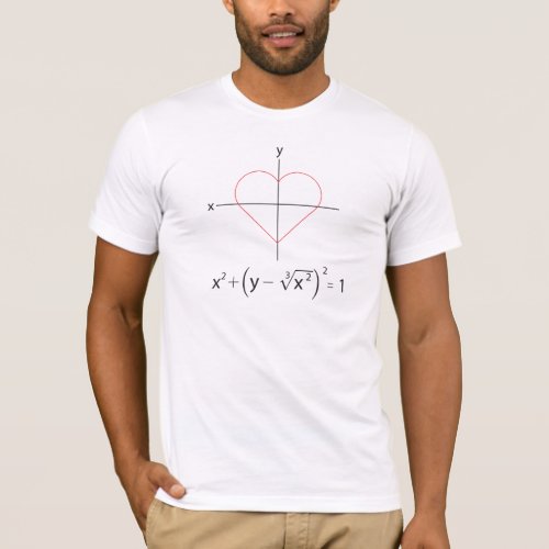 I Heart Math Graph T_Shirt