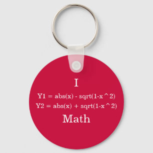 I Heart Math Keychain