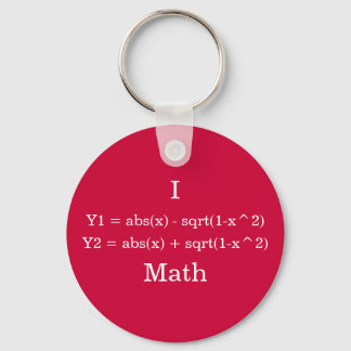I Heart Math Keychain