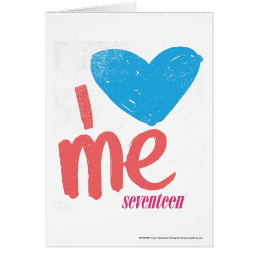 I Heart Me Aqua/Pink Cards (Front)