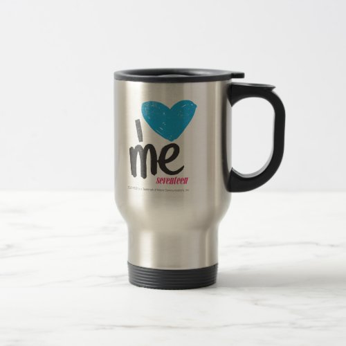 I Heart Me Aqua Travel Mug