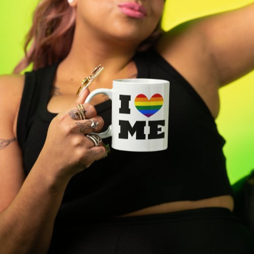 I Heart Me LGBT Pride Coffee Mug