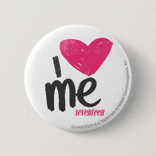 I Heart Me Magenta Button