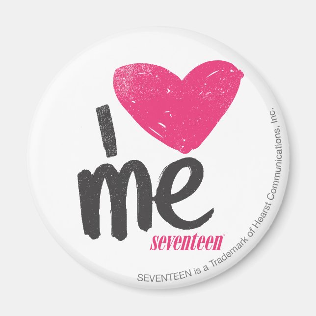 I Heart Me Magenta Magnet (Front)