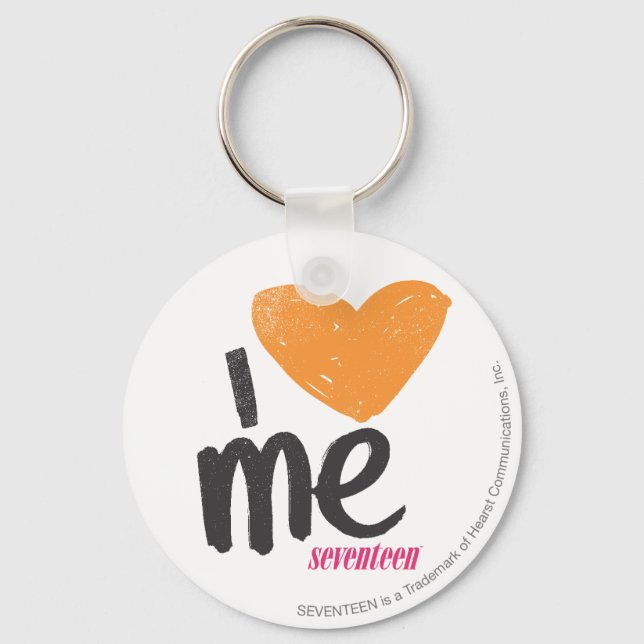 I Heart Me Orange Keychain (Front)
