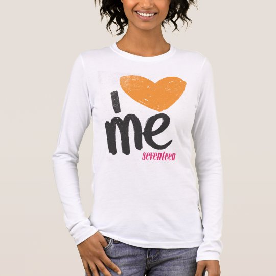 I Heart Me Orange Long Sleeve T-Shirt