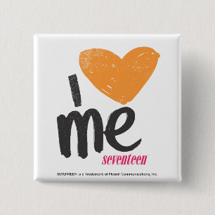 I Heart Me Orange Pinback Button