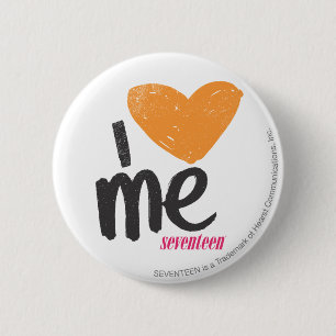 I Heart Me Orange Pinback Button