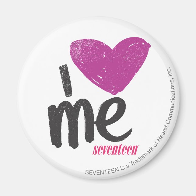 I Heart Me Purple Magnet (Front)