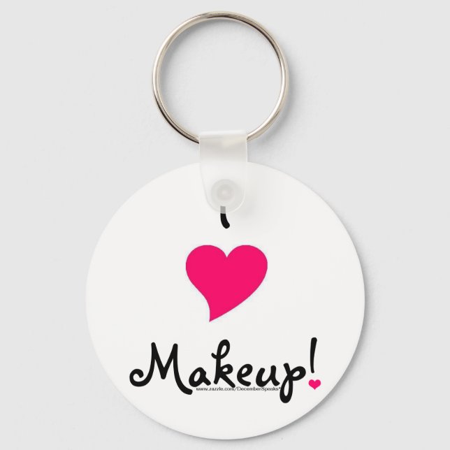 I heart meakup! keychain (Front)