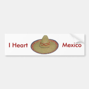 I Heart Mexico Bumper Sticker