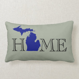 I heart Michigan Lumbar Pillow