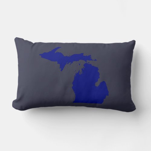 I heart Michigan Lumbar Pillow