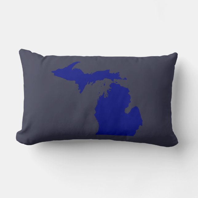 I heart Michigan Lumbar Pillow (Front)