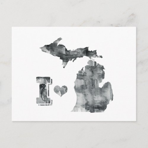 I heart Michigan Postcard