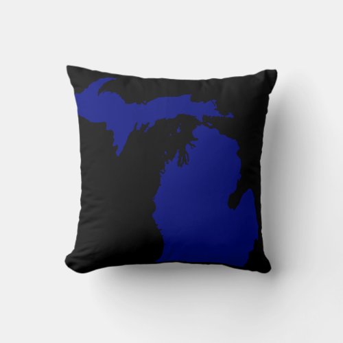 I heart Michigan Throw Pillow