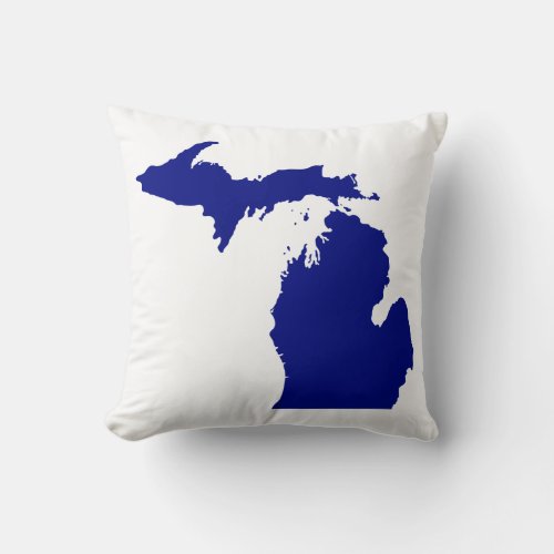 I heart Michigan Throw Pillow