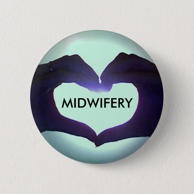 I heart Midwifery Button (Front)