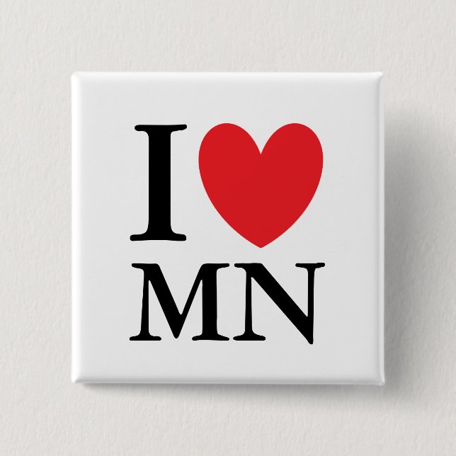 I Heart Minnesota Button (Front)