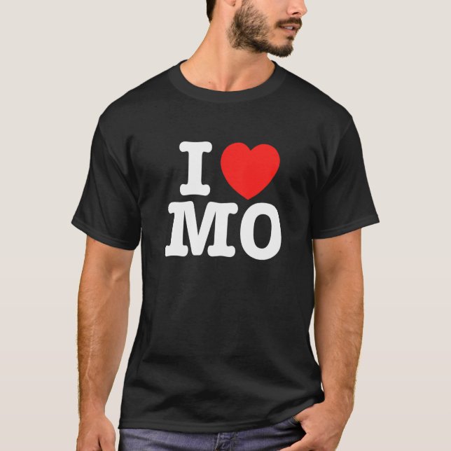 I Heart Missouri (MO) Love Premium T-Shirt (Front)