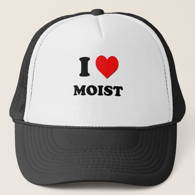 I Heart Moist Trucker Hat (Front)