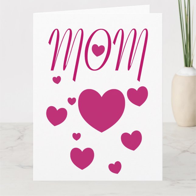 I Heart MOM  Card (Front)