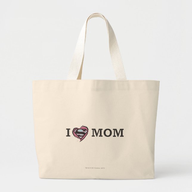 I Heart Mom Large Tote Bag (Front)