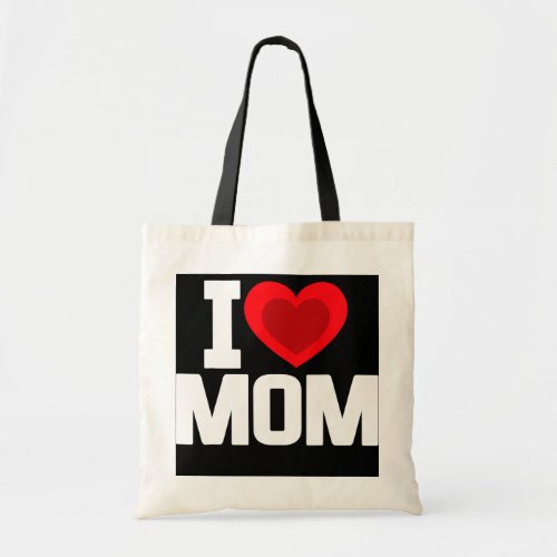 I Heart Mom Love Mom Mothers Day Family Matching Tote Bag