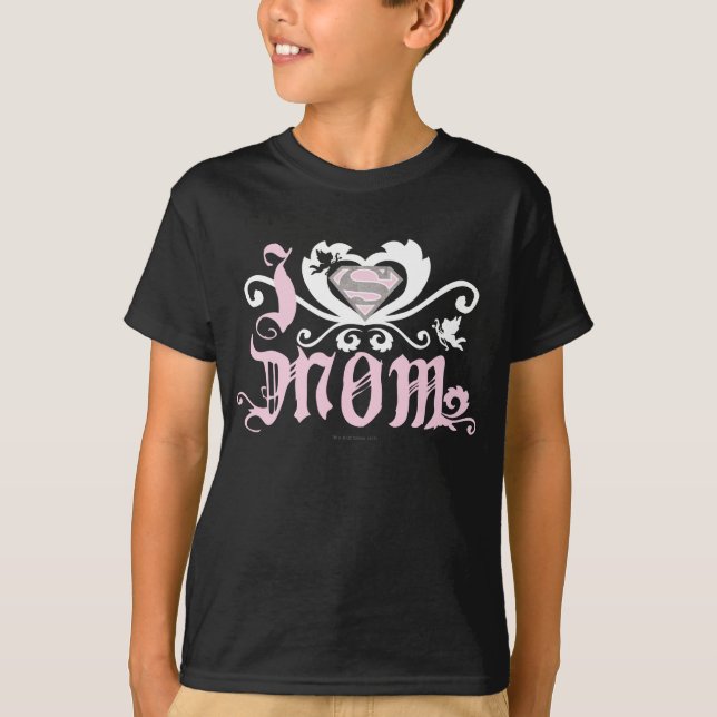 I Heart Mom  Pink T-Shirt (Front)
