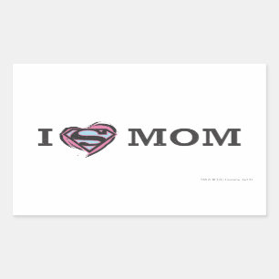 I Heart Mom Rectangular Sticker