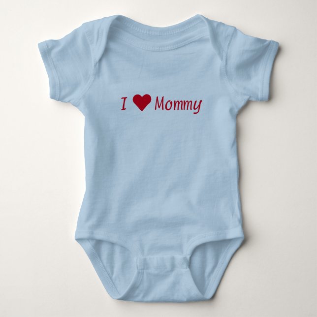 I [Heart] Mommy Blue Bodysuit (Front)