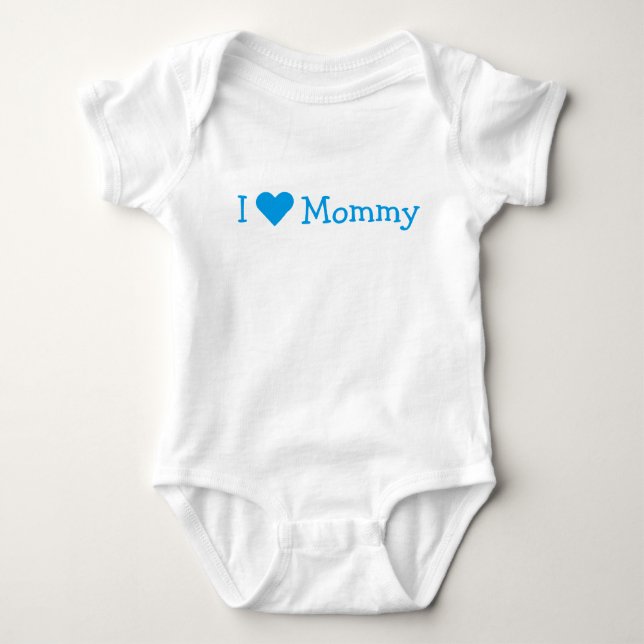 I [Heart] Mommy White Bodysuit (Front)