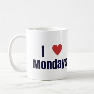 I heart Mondays mug