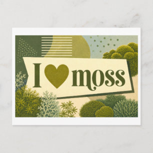 "I [Heart] Moss" Postcard