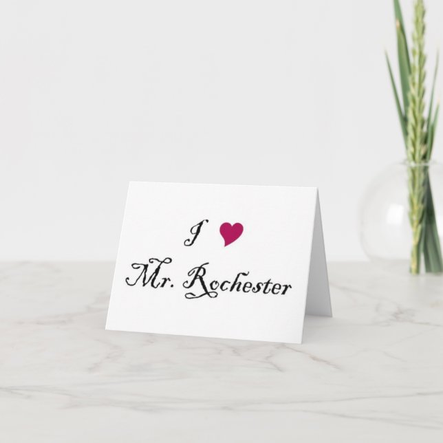 I Heart Mr. Rochester note card (Front)
