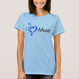 I Heart Music Blue T-Shirt