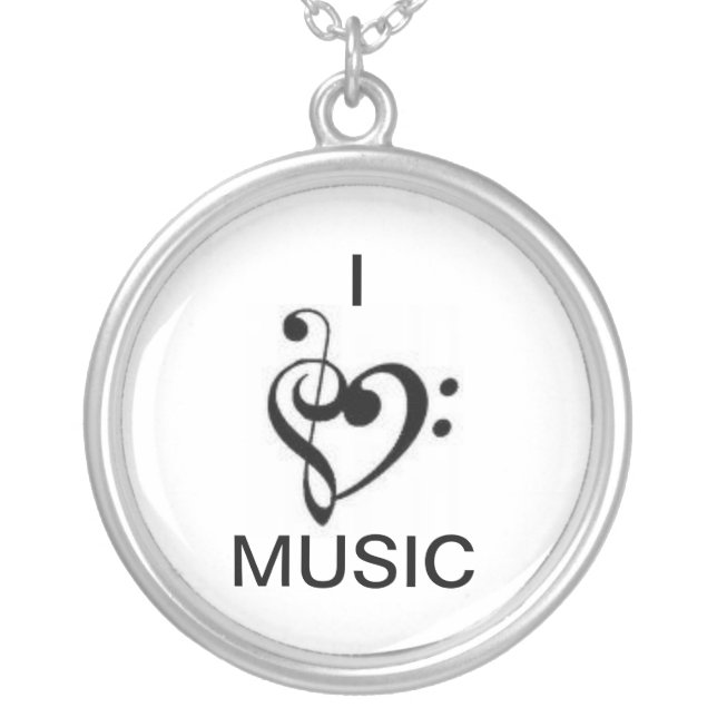 I "heart" Music Necklace (Front)
