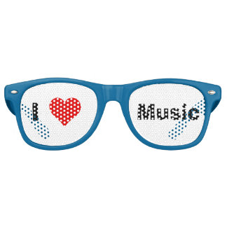 I Heart Music Party Sunglasses