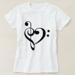 I Heart Music T-shirt at Zazzle