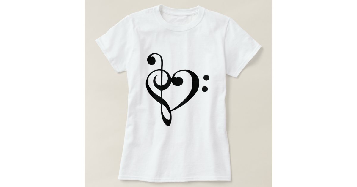 I heart music T-Shirt | Zazzle