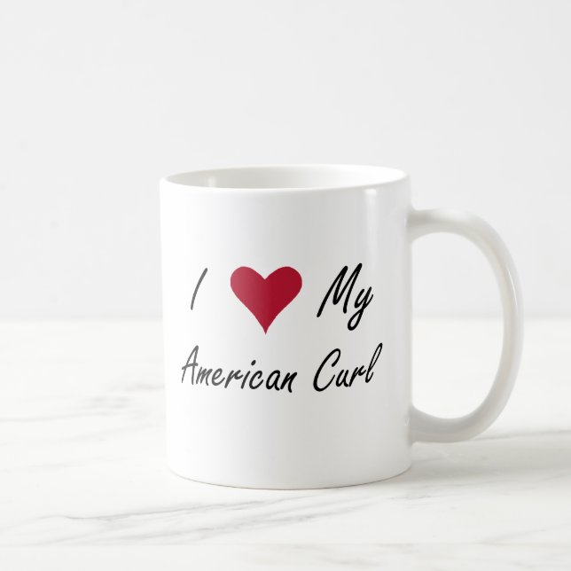 I Heart My American Curl Coffee Mug (Right)