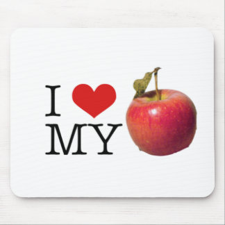 I Heart My Apple Mouse Pad