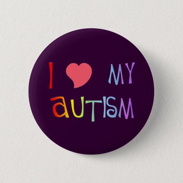 I Heart My Autism Buttons (Front)