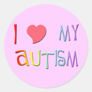 I Heart My Autism Stickers