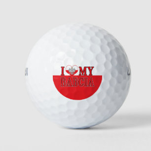 I Heart My Babcia Golf Balls